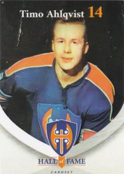 2017-18 Tappara Tampere (FIN) Hall of Fame #HOF16 Timo Ahlqvist Front