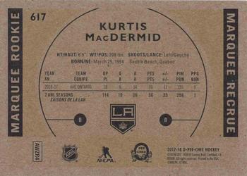 2017-18 Upper Deck - 2017-18 O-Pee-Chee Update Retro #617 Kurtis MacDermid Back