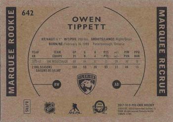 2017-18 Upper Deck - 2017-18 O-Pee-Chee Update Retro #642 Owen Tippett Back