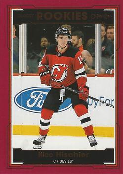 2017-18 Upper Deck - 2017-18 O-Pee-Chee Update Glossy Rookies Red Foil #R-9 Nico Hischier Front