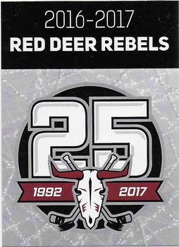2016-17 Red Deer Rebels (WHL) #NNO Header Card Front