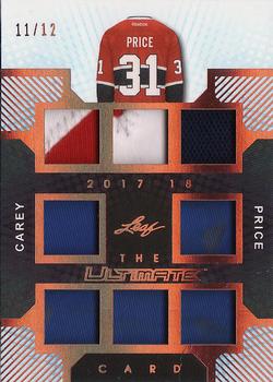 2017-18 Leaf Ultimate - The Ultimate Card Relics #TUC-02 Carey Price Front