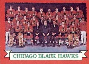 1973-74 O-Pee-Chee - Light Backs #96 Blackhawks Team Front