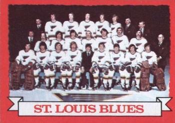 1973-74 O-Pee-Chee - Light Backs #105 Blues Team Front