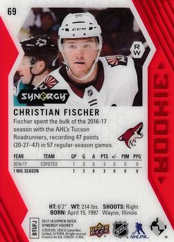 2017-18 Upper Deck Synergy - Red #69 Christian Fischer Back