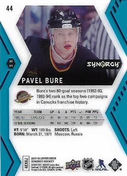 2017-18 Upper Deck Synergy - Blue #44 Pavel Bure Back