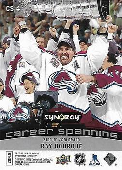 2017-18 Upper Deck Synergy - Career Spanning #CS-4 Ray Bourque Back