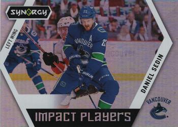 2017-18 Upper Deck Synergy - Impact Players #IP-7 Daniel Sedin Front
