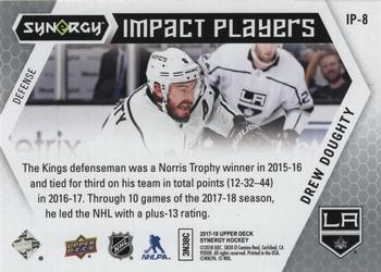 2017-18 Upper Deck Synergy - Impact Players #IP-8 Drew Doughty Back