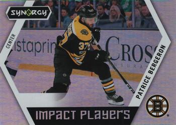 2017-18 Upper Deck Synergy - Impact Players #IP-13 Patrice Bergeron Front