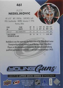 2017-18 Upper Deck - Silver Foil #461 Alex Nedeljkovic Back