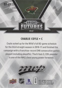 2017-18 Upper Deck MVP - Bright Futures #BF-21 Charlie Coyle Back