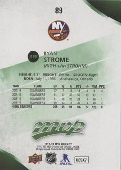 2017-18 Upper Deck MVP - Green Script #89 Ryan Strome Back