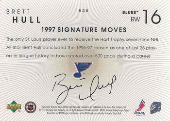1997-98 Upper Deck Diamond Vision - Signature Moves #S25 Brett Hull Back