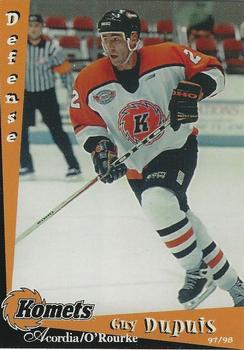 1997-98 Fort Wayne Komets (IHL) #1 Guy Dupuis Front