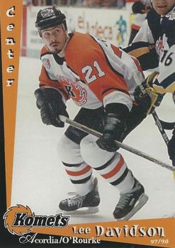 1997-98 Fort Wayne Komets (IHL) #3 Lee Davidson Front