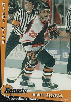 1997-98 Fort Wayne Komets (IHL) #6 Robin Bawa Front