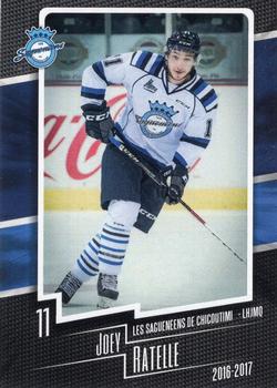 2016-17 Chicoutimi Sagueneens (QMJHL) #5 Joey Ratelle Front