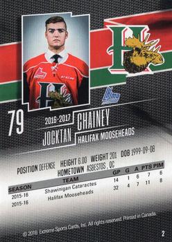 2016-17 Halifax Mooseheads (QMJHL) #2 Jocktan Chainey Back