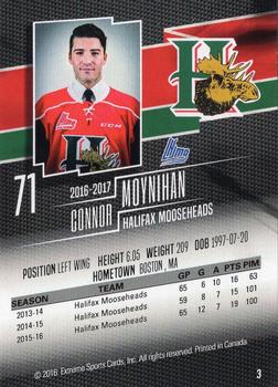 2016-17 Halifax Mooseheads (QMJHL) #3 Connor Moynihan Back