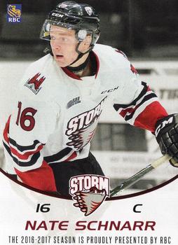2016-17 Guelph Storm (OHL) Series 2 #NNO Nate Schnarr Front