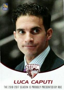 2016-17 Guelph Storm (OHL) Series 2 #NNO Luca Caputi Front