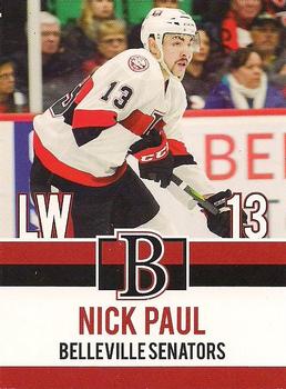 2017-18 Belleville Senators (AHL) #3 Nick Paul Front