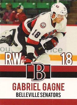 2017-18 Belleville Senators (AHL) #4 Gabriel Gagne Front