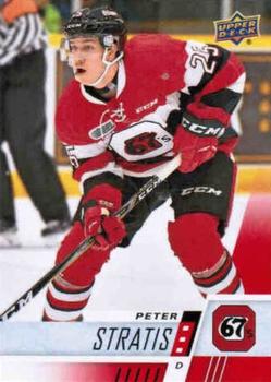 2017-18 Upper Deck CHL - Red Bordered #220 Peter Stratis Front