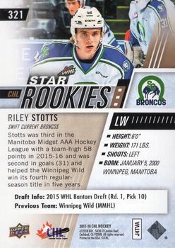 2017-18 Upper Deck CHL - High Gloss #321 Riley Stotts Back