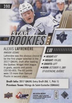 2017-18 Upper Deck CHL - UD Exclusives #390 Alexis Lafreniere Back