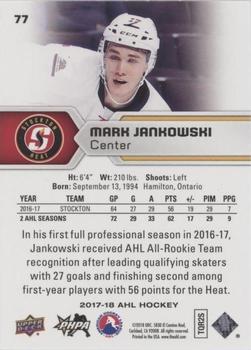 2017-18 Upper Deck AHL - Silver Foil #77 Mark Jankowski Back