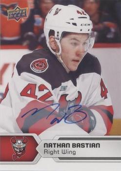 2017-18 Upper Deck AHL - Autographs #100 Nathan Bastian Front