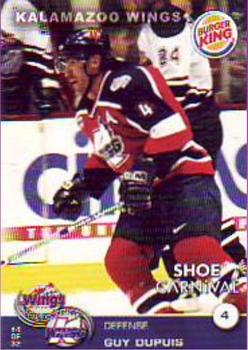 2003-04 Kalamazoo Wings (UHL) #4 Guy Dupuis Front