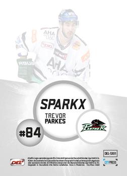 2017-18 Playercards (DEL) - Sparkx #DEL-SX01 Trevor Parkes Back