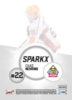 2017-18 Playercards (DEL) - Sparkx #DEL-SX03 Chad Nehring Back