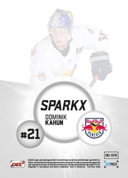 2017-18 Playercards (DEL) - Sparkx #DEL-SX10 Dominik Kahun Back
