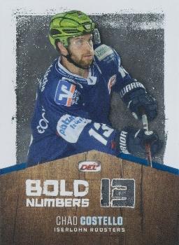 2017-18 Playercards (DEL) - Bold Numbers #DEL-BN06 Chad Costello Front