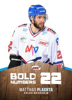 2017-18 Playercards (DEL) - Bold Numbers #DEL-BN09 Matthias Plachta Front