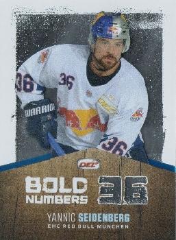2017-18 Playercards (DEL) - Bold Numbers #DEL-BN10 Yannic Seidenberg Front