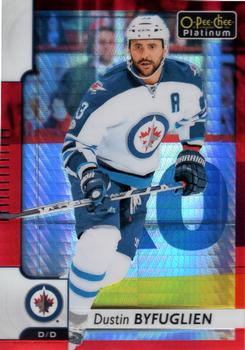2017-18 O-Pee-Chee Platinum - Red Prism #72 Dustin Byfuglien Front