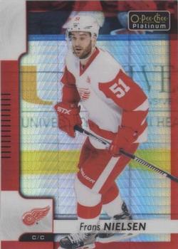 2017-18 O-Pee-Chee Platinum - Red Prism #73 Frans Nielsen Front