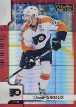 2017-18 O-Pee-Chee Platinum - Red Prism #78 Claude Giroux Front