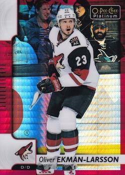2017-18 O-Pee-Chee Platinum - Red Prism #83 Oliver Ekman-Larsson Front