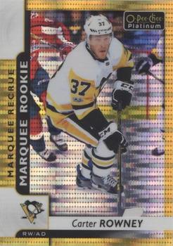 2017-18 O-Pee-Chee Platinum - Seismic Gold #156 Carter Rowney Front