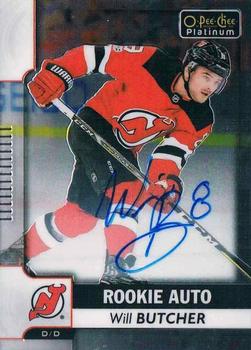 2017-18 O-Pee-Chee Platinum - Rookie Autographs #R-WB Will Butcher Front