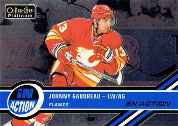 2017-18 O-Pee-Chee Platinum - In Action #IA-8 Johnny Gaudreau Front