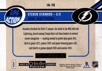 2017-18 O-Pee-Chee Platinum - In Action #IA-10 Steven Stamkos Back
