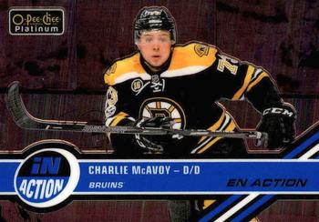 2017-18 O-Pee-Chee Platinum - In Action #IA-21 Charlie McAvoy Front