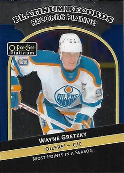 2017-18 O-Pee-Chee Platinum - Platinum Records #PR-3 Wayne Gretzky Front